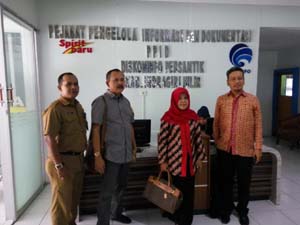 KIP Riau Lakukan Monev Pelayanan Keterbukaan Informasi Di Diskominfo Inhil